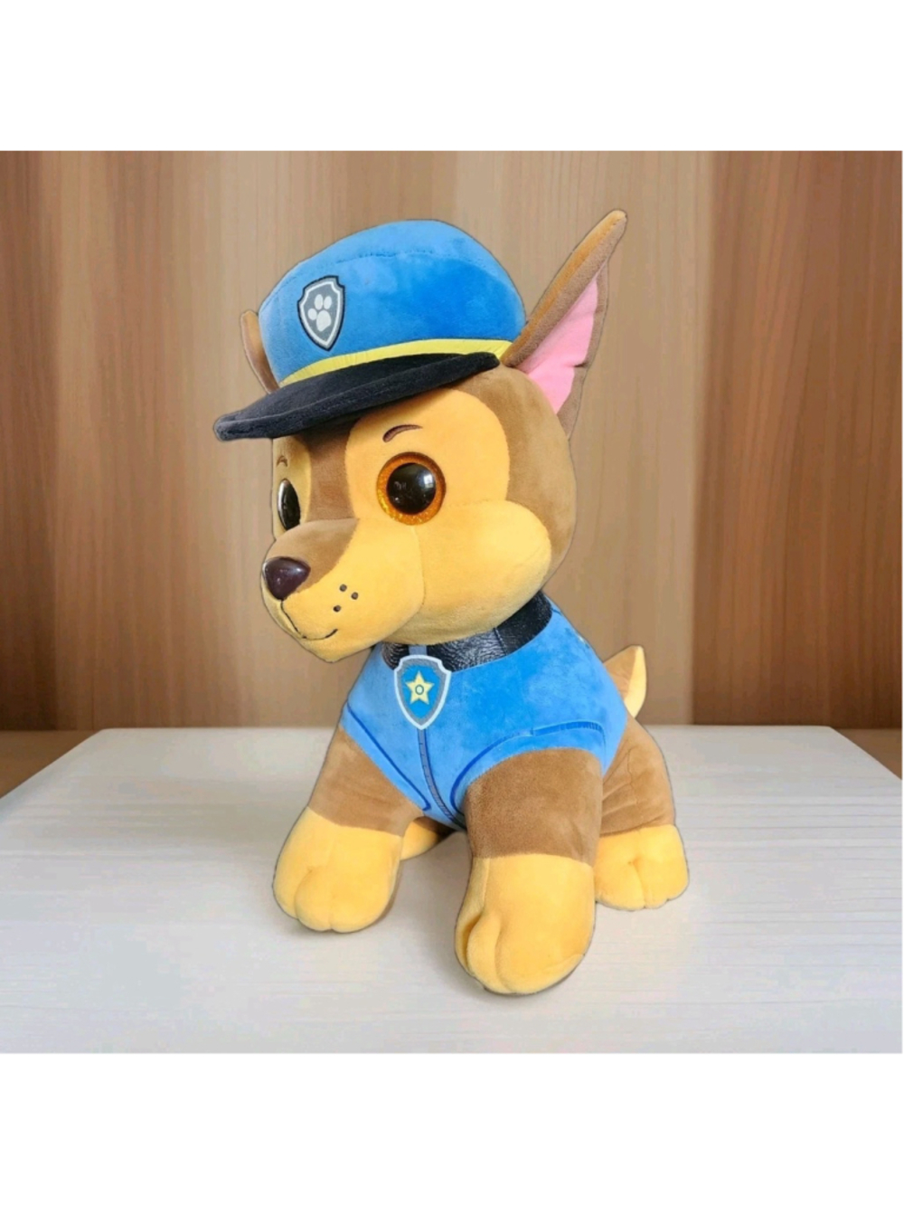 Ty Beanie Boos Paw Patrol CHASE XL 17-18" Plush Jumbo Stuffed Animal Big Eyes